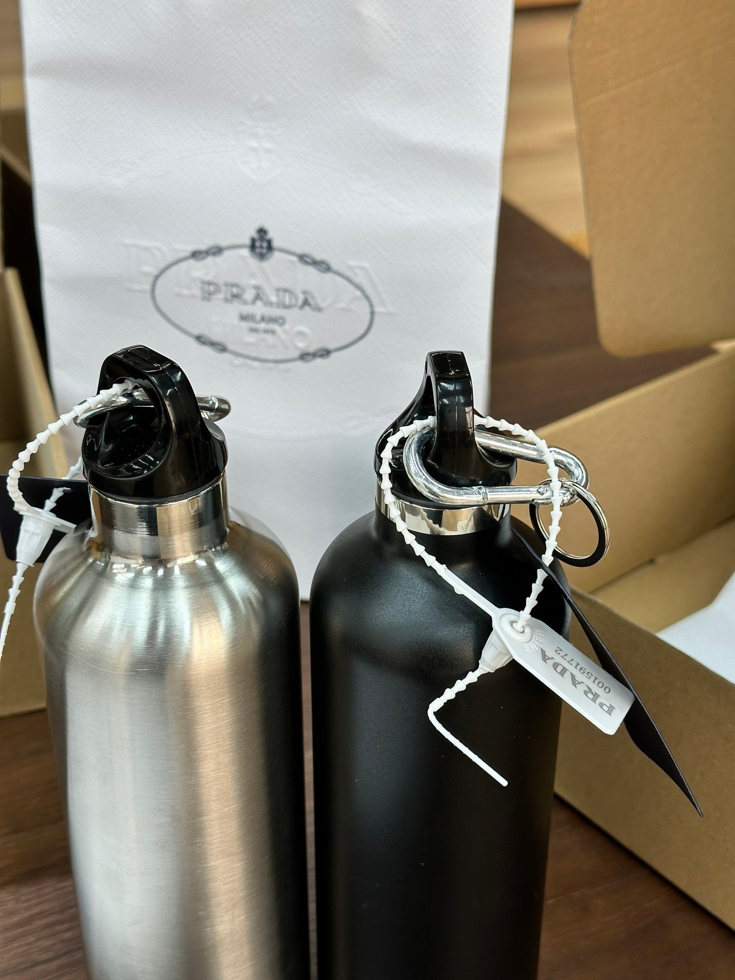 PRADA STAINLESS STEEL BOTTLE