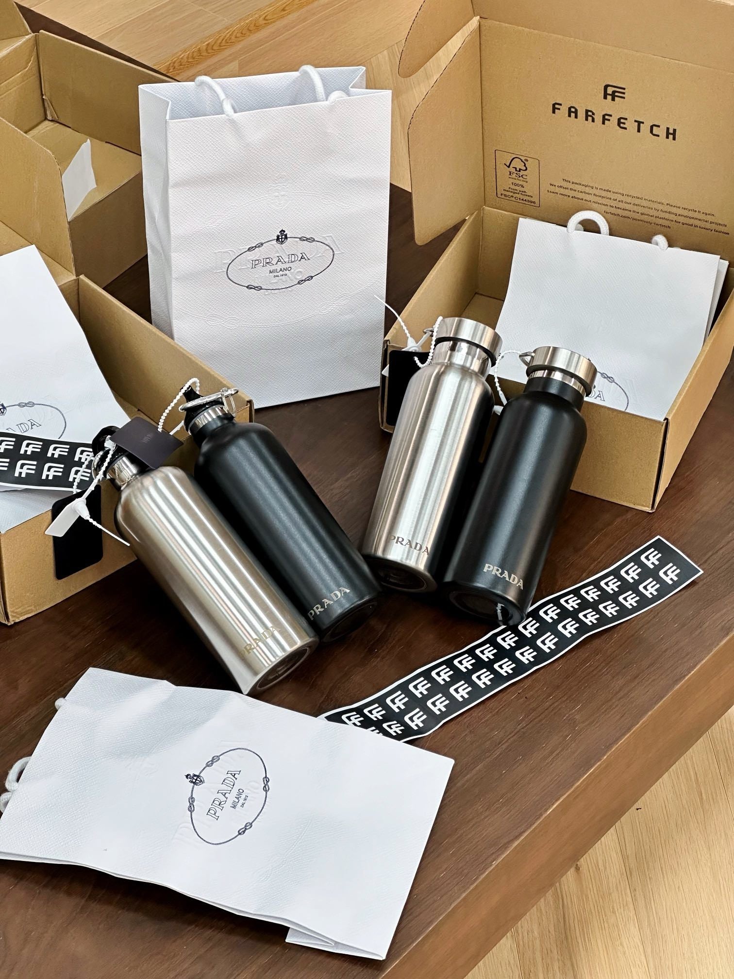 PRADA STAINLESS STEEL BOTTLE