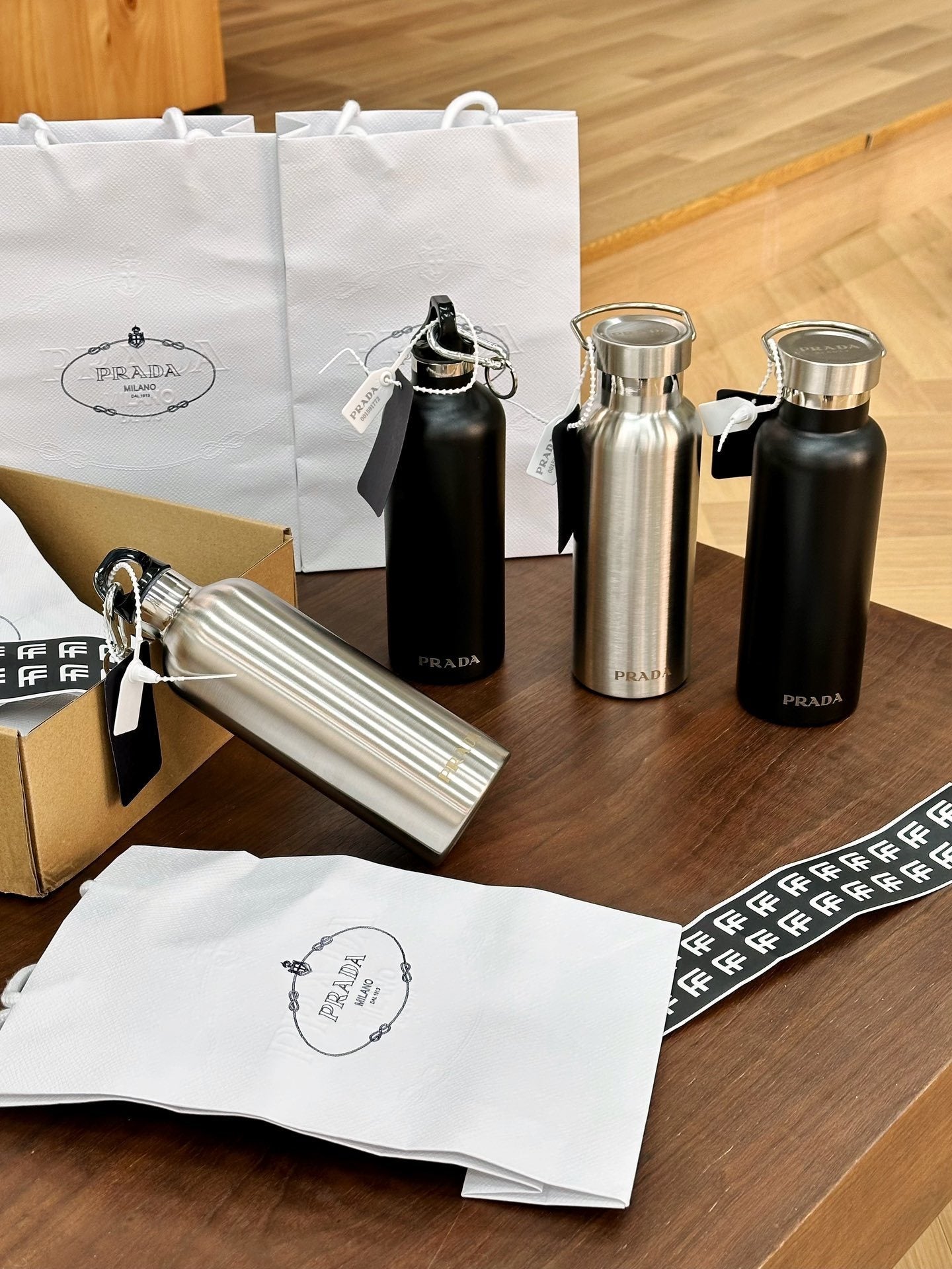 PRADA STAINLESS STEEL BOTTLE