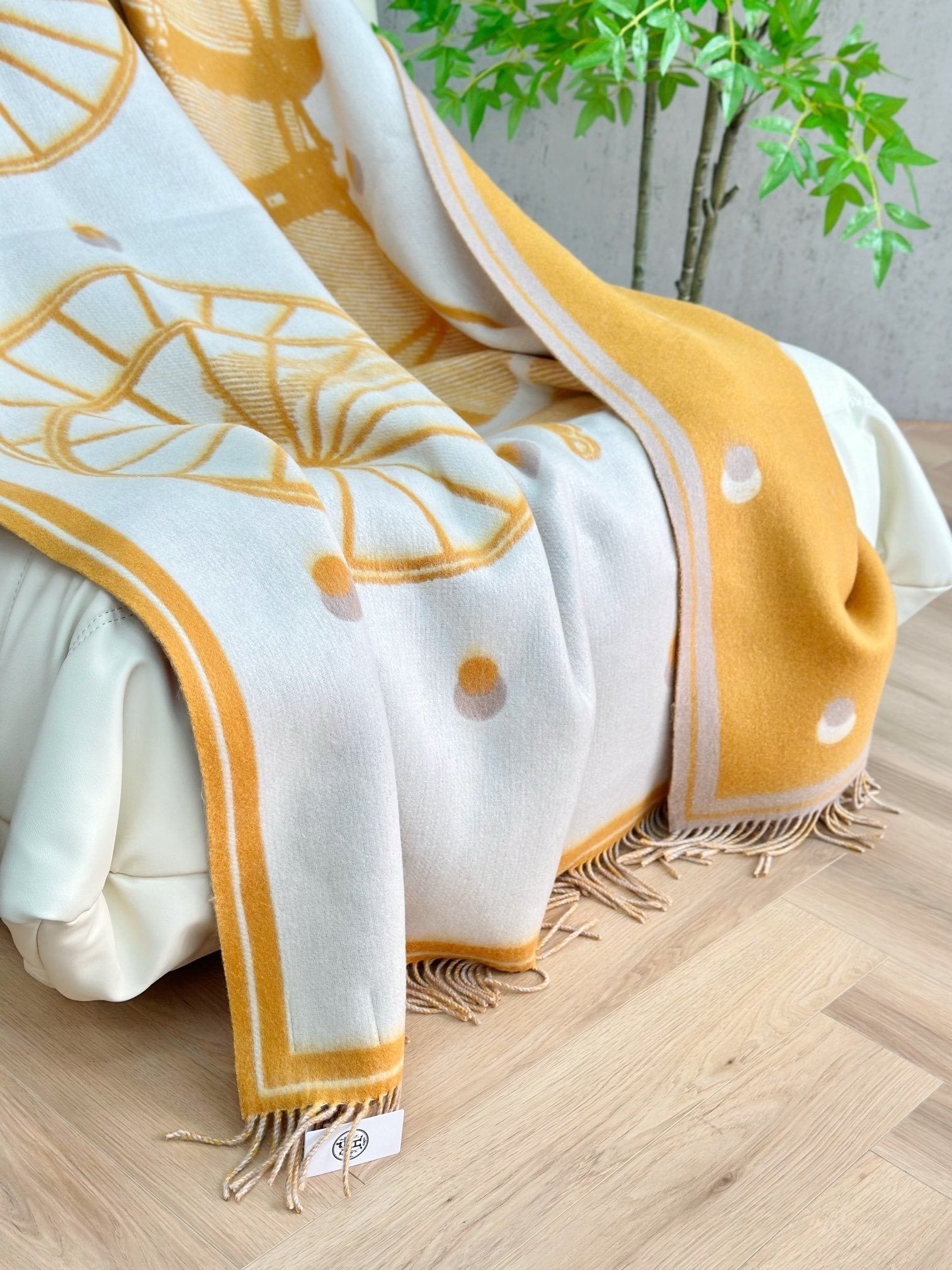 HERMES WOOL CABRIOLET THROW BLANKET
