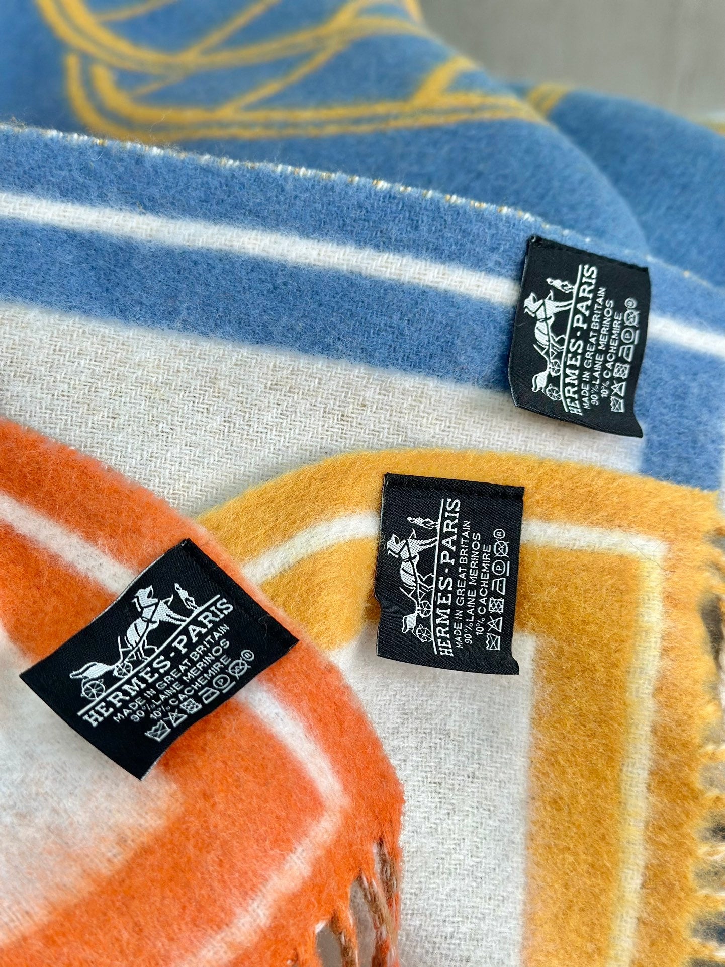 HERMES WOOL CABRIOLET THROW BLANKET