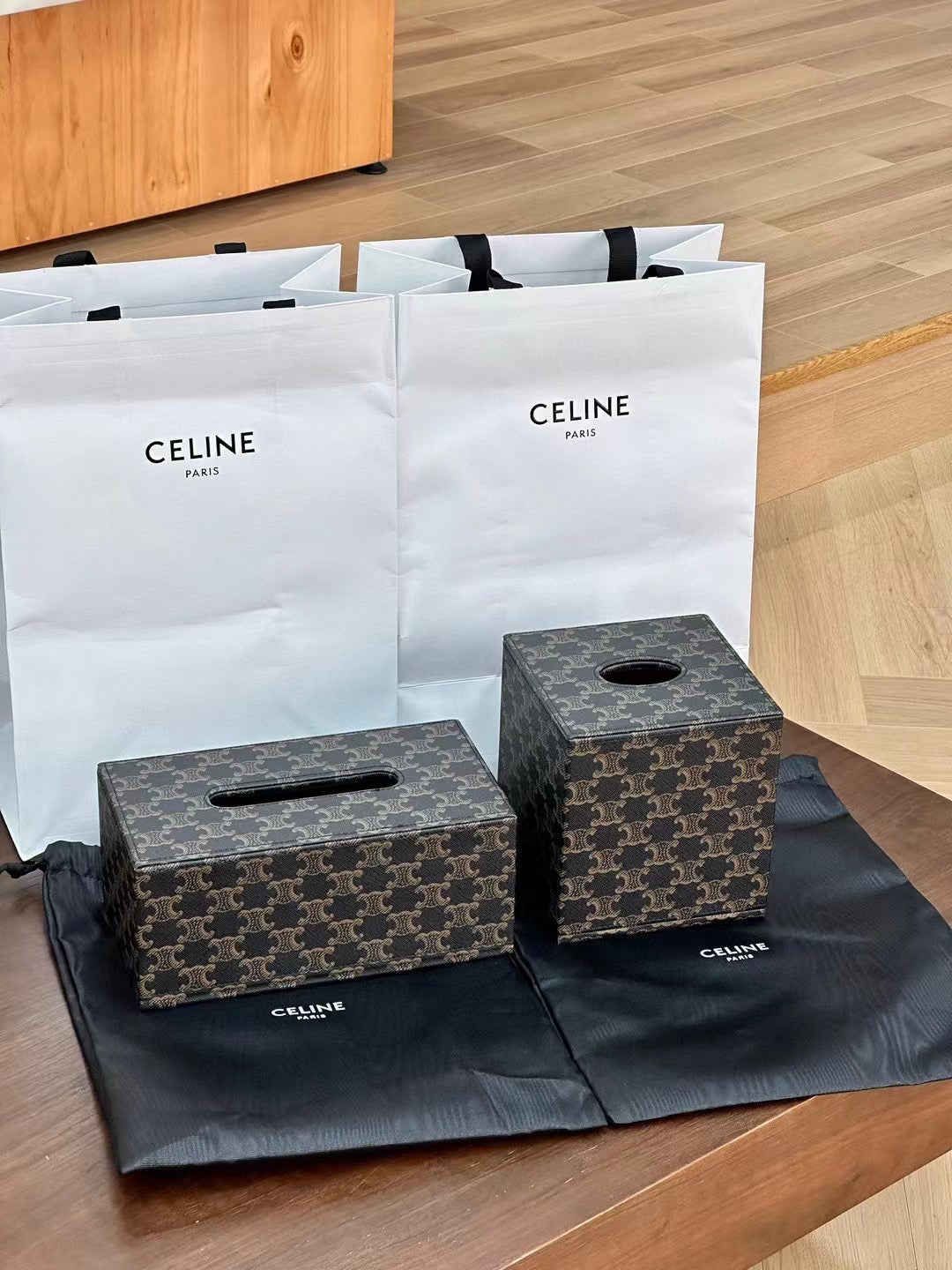 CELINE SQUARE TISSUE BOX