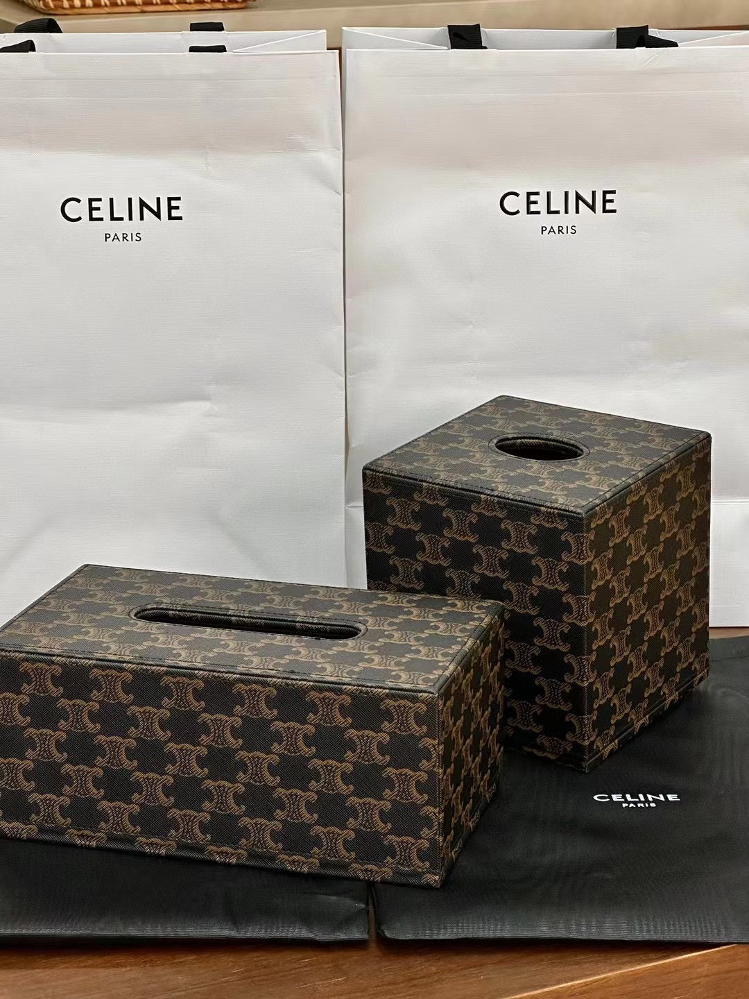 CELINE RECTANGLE TISSUE BOX