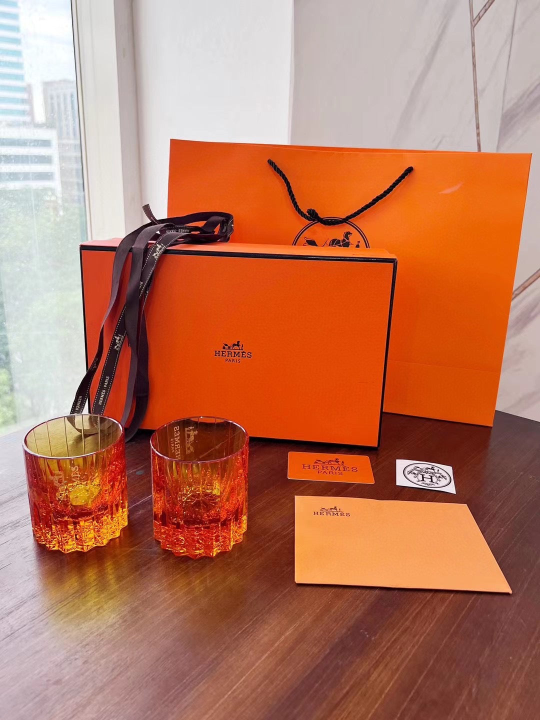 HERMES CUPS GLASSWARE