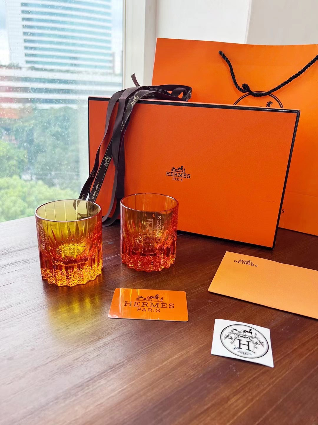 HERMES CUPS GLASSWARE