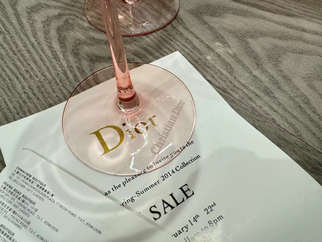 CHRISTIAN WINE GLASSES AND DECANTER SET