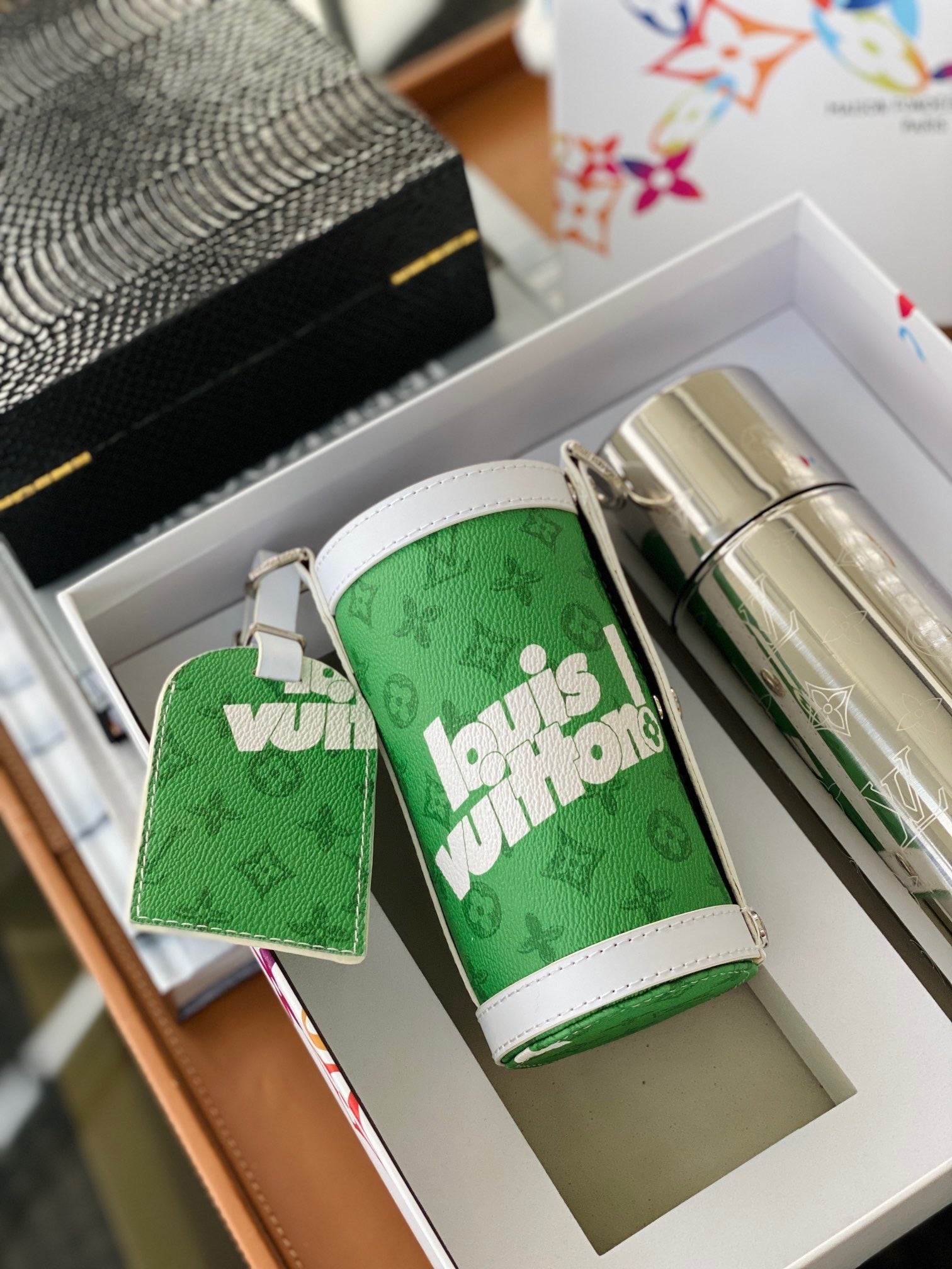 CUSTOM LV THERMOS FLASK