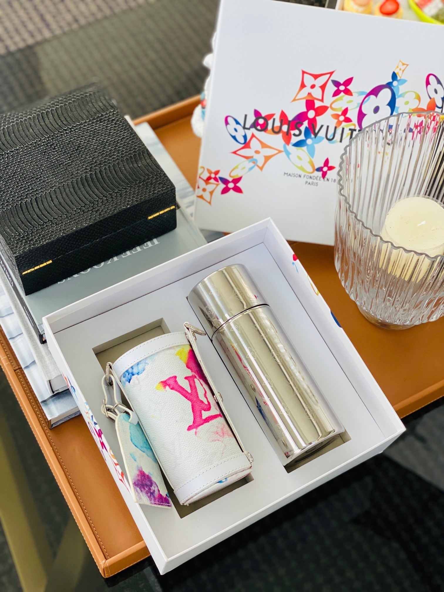 CUSTOM LV THERMOS FLASK