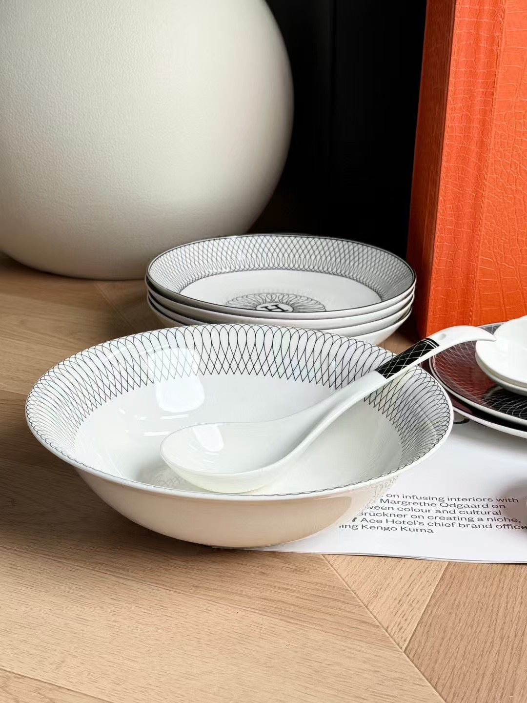 CUSTOM HERMES DINING TABLEWARE SET