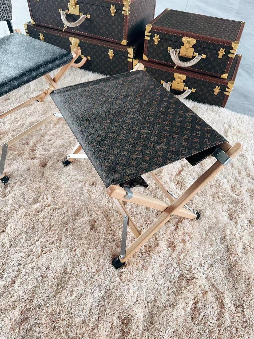 CUSTOM LV FOLDING STOOL