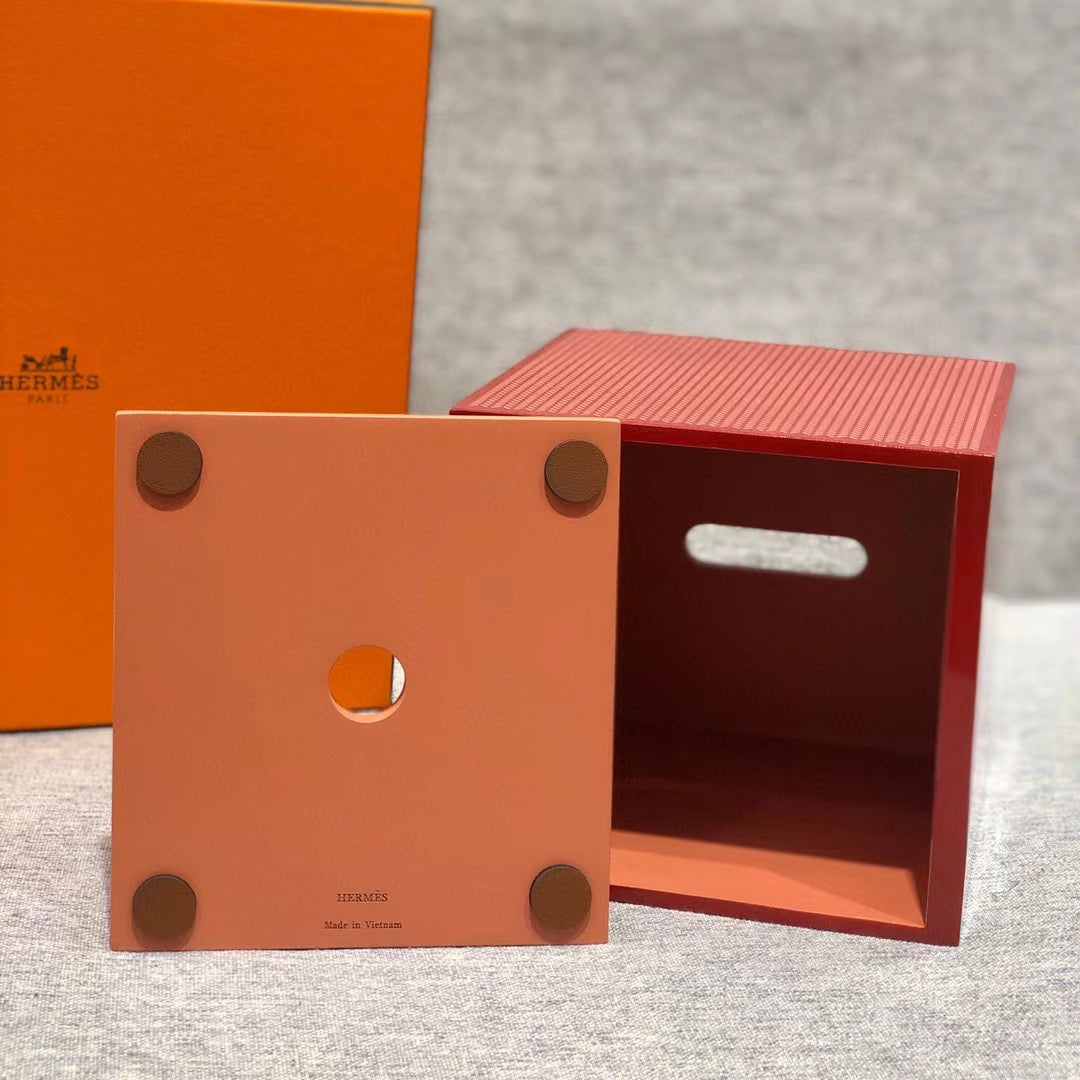 HERMES KBOX SQUARE TISSUE BOX