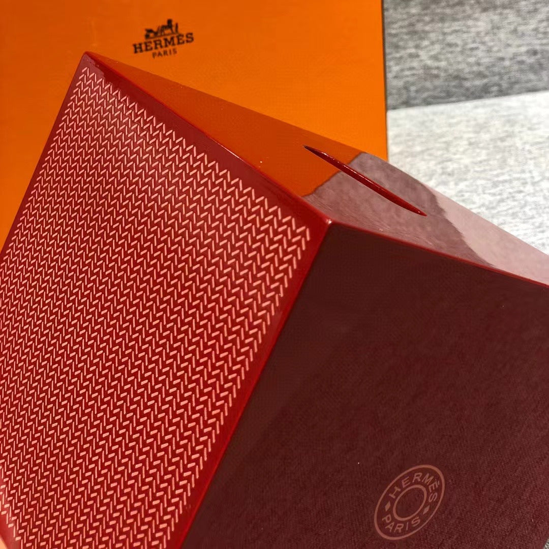 HERMES KBOX SQUARE TISSUE BOX