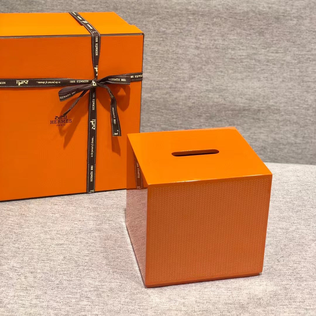 HERMES KBOX SQUARE TISSUE BOX