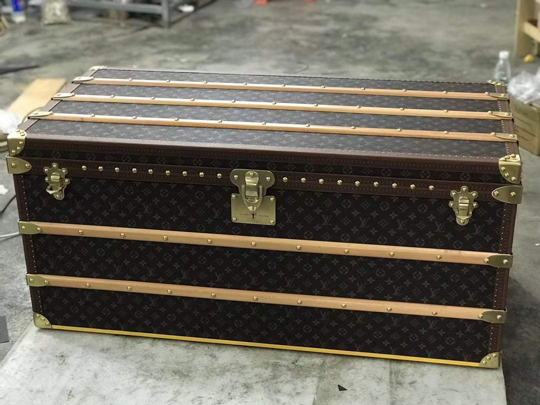 CUSTOM LV BROWN TRUNK