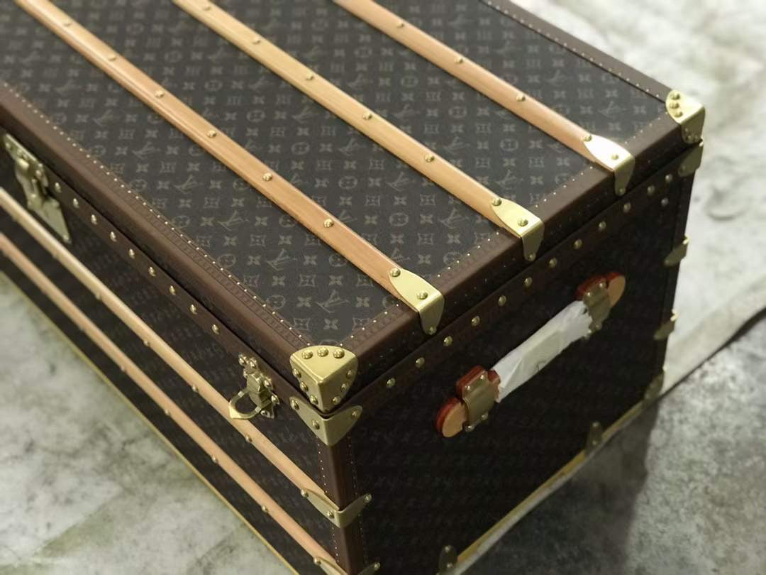 CUSTOM LV BROWN TRUNK