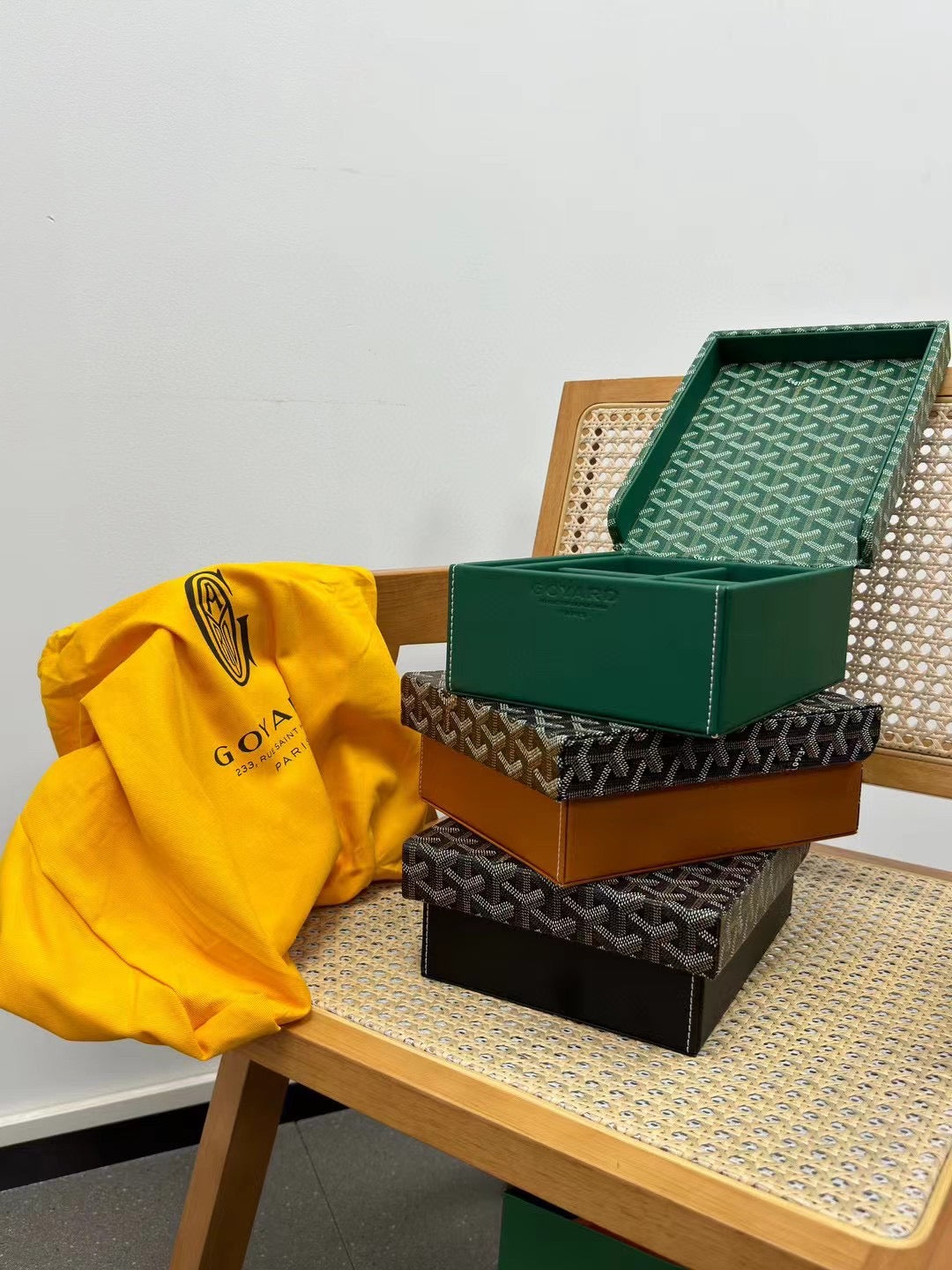CUSTOM GOYARD 4 WATCH BOX