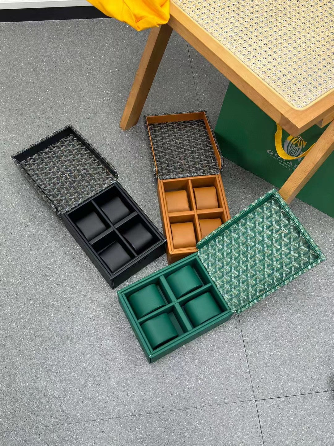 CUSTOM GOYARD 4 WATCH BOX
