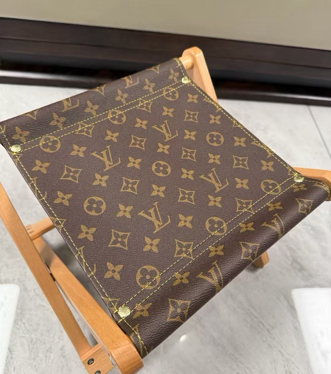 CUSTOM LV BARBECUE STOOL