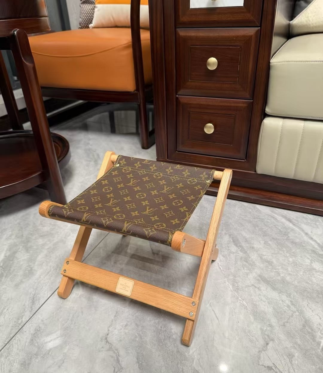 CUSTOM LV BARBECUE STOOL