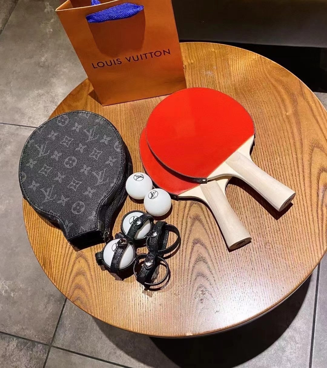 CUSTOM LV PING PONG SET