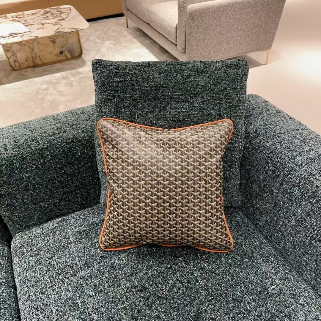 GOYARD THROW PILLOW