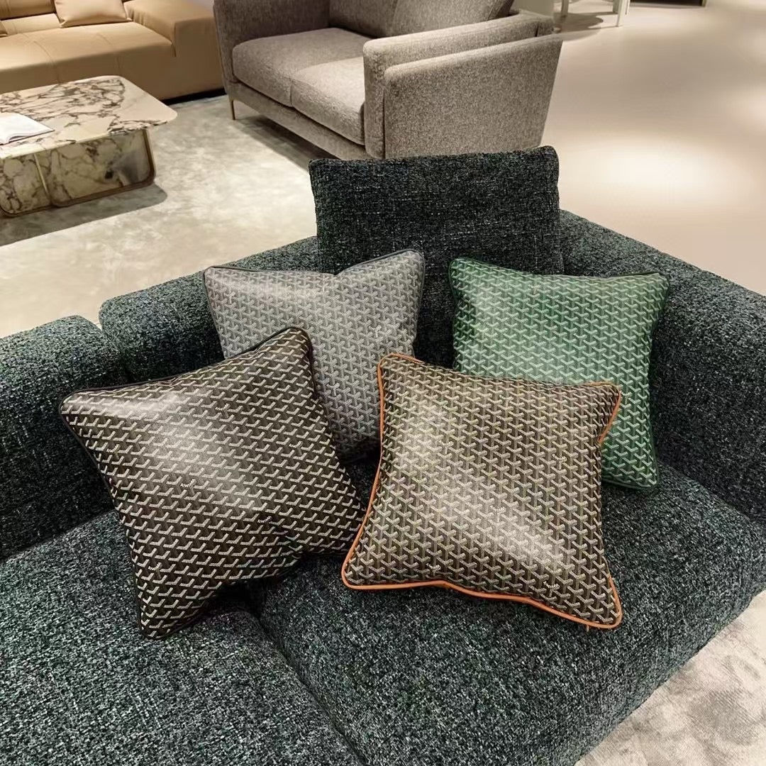 GOYARD THROW PILLOW