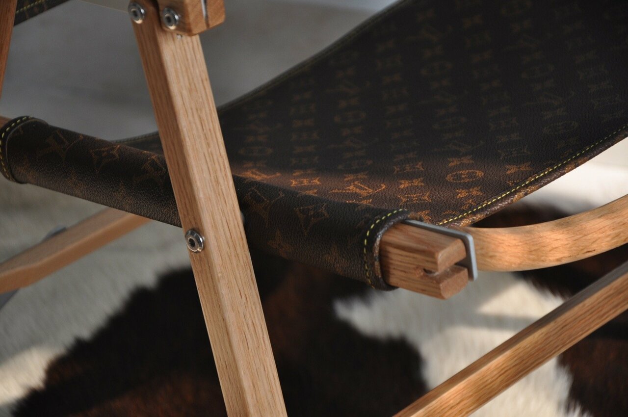 CUSTOM LV FOLDING CHAIR
