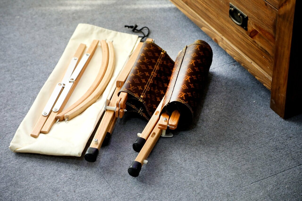 CUSTOM LV FOLDING CHAIR