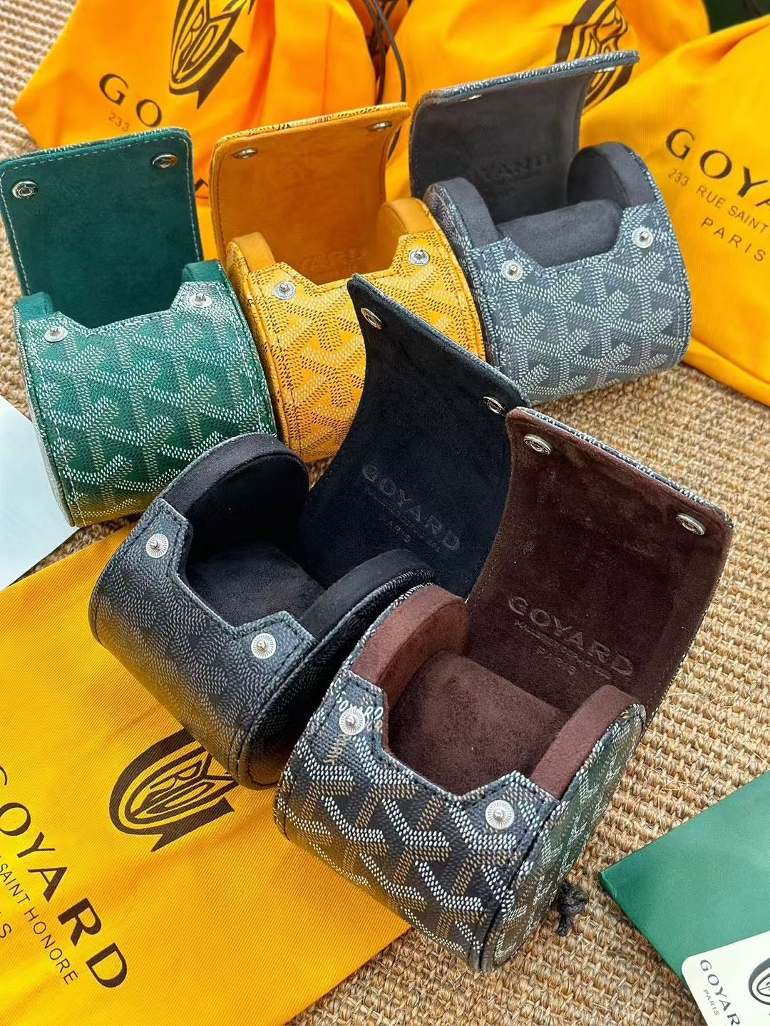 CUSTOM GOYARD WATCH TRAVEL CASE (INDIVIDUAL)
