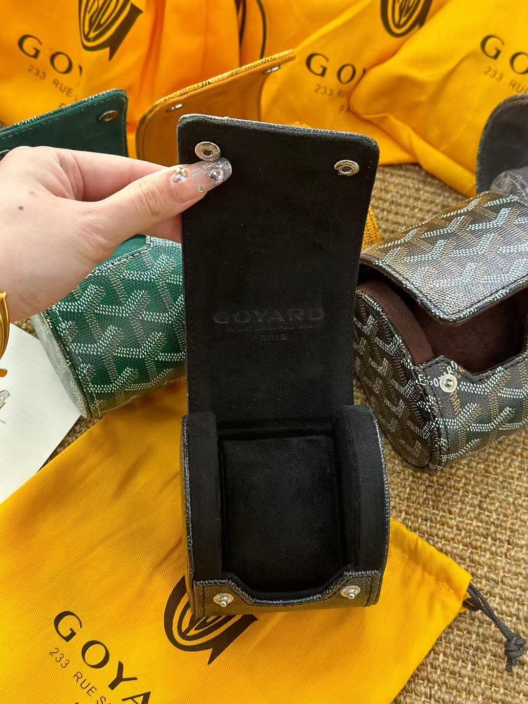 CUSTOM GOYARD WATCH TRAVEL CASE (INDIVIDUAL)