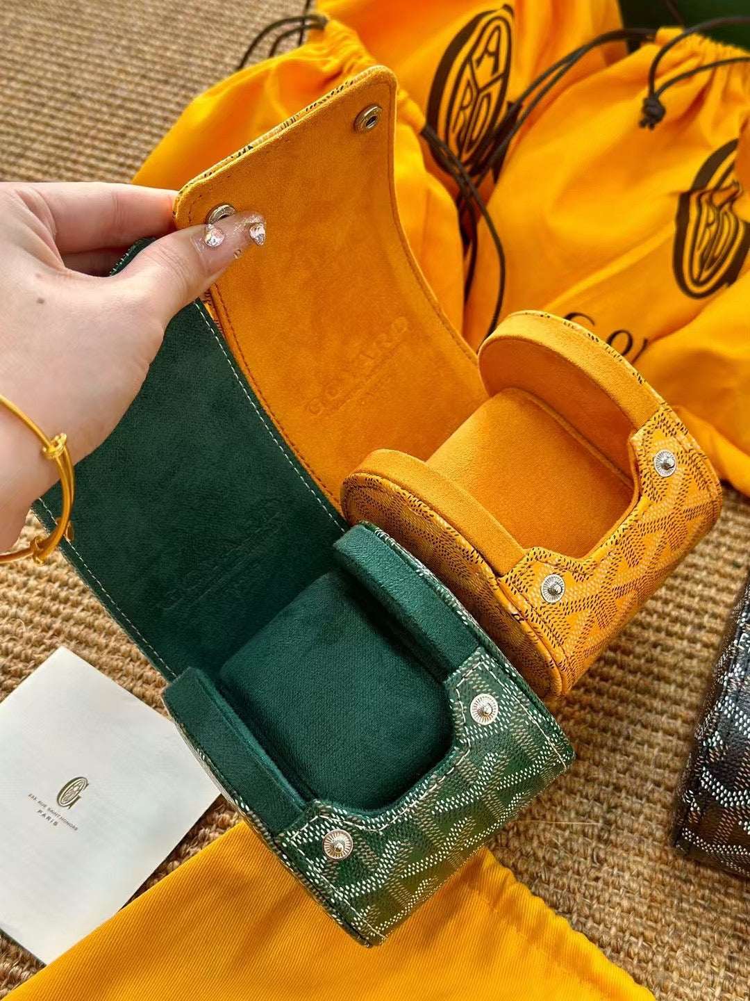 CUSTOM GOYARD WATCH TRAVEL CASE (INDIVIDUAL)
