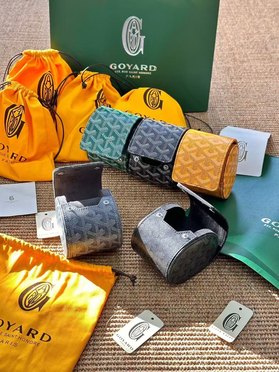 CUSTOM GOYARD WATCH TRAVEL CASE (INDIVIDUAL)