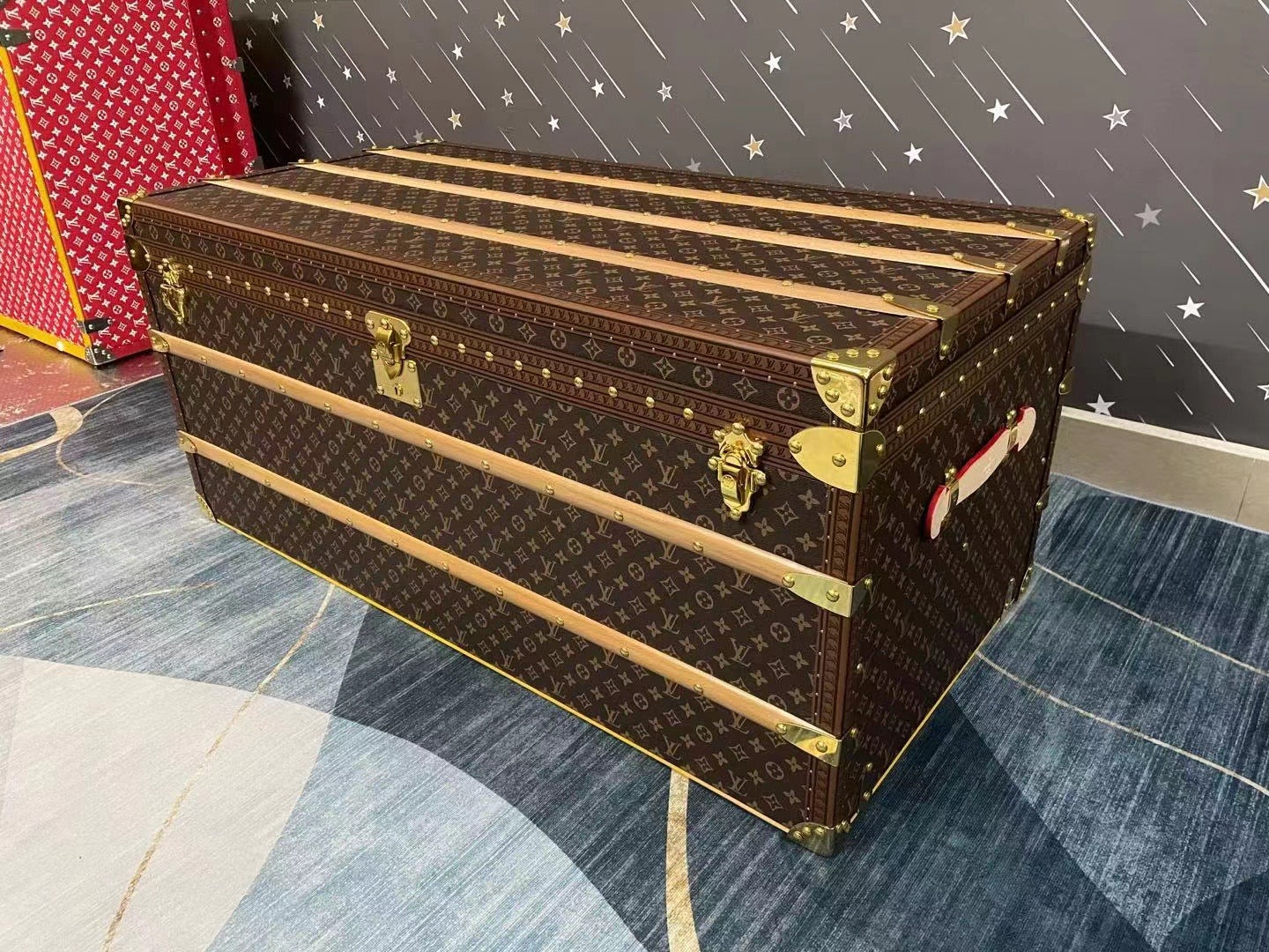 CUSTOM LV BROWN TRUNK