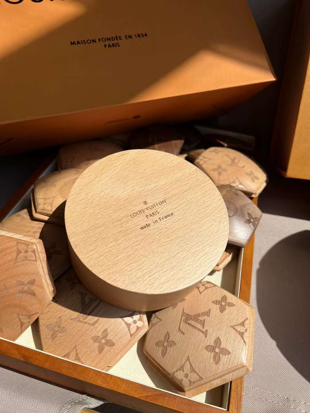 CUSTOM LV SOCCER BALL DISPLAY