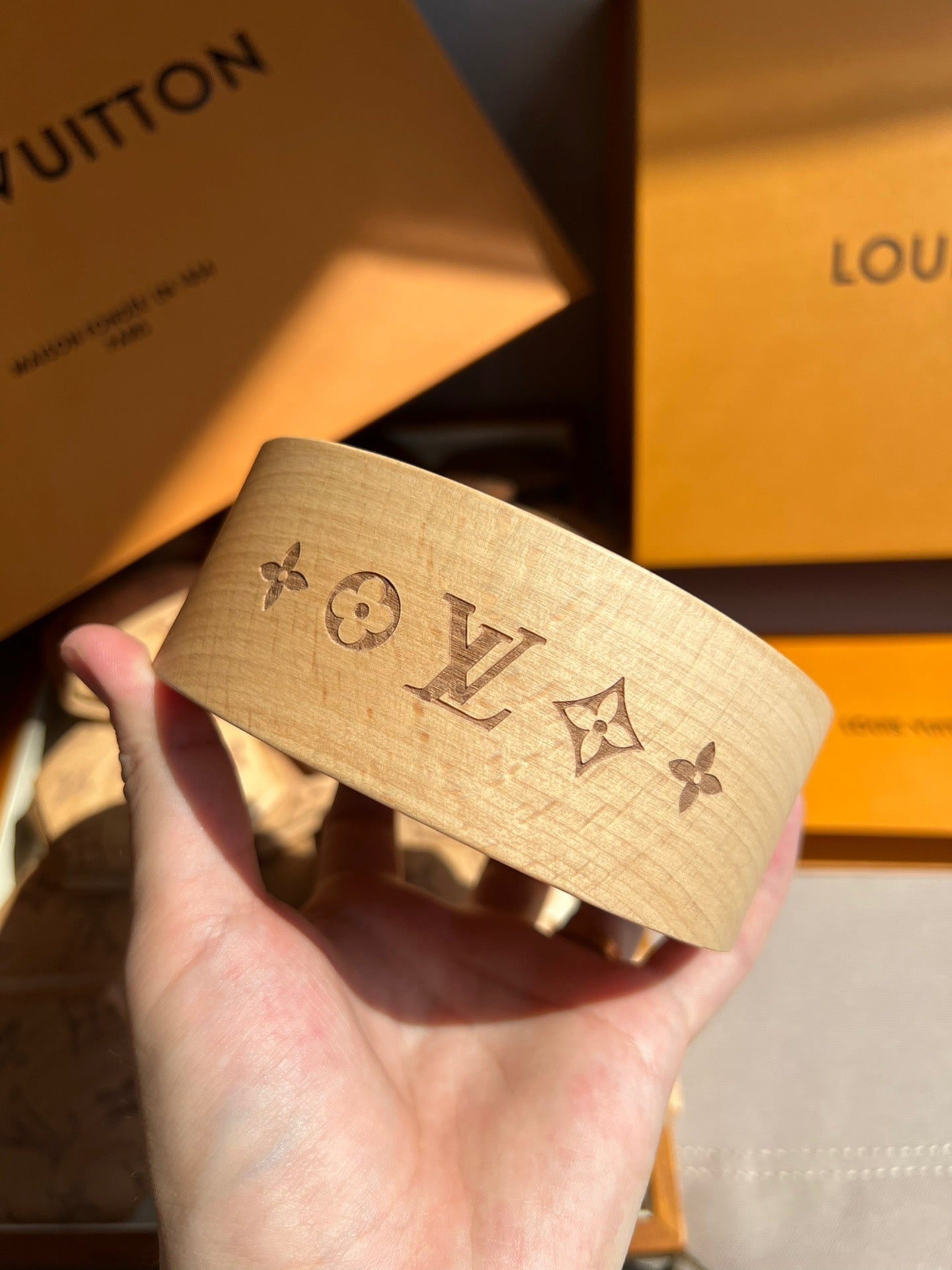 CUSTOM LV SOCCER BALL DISPLAY