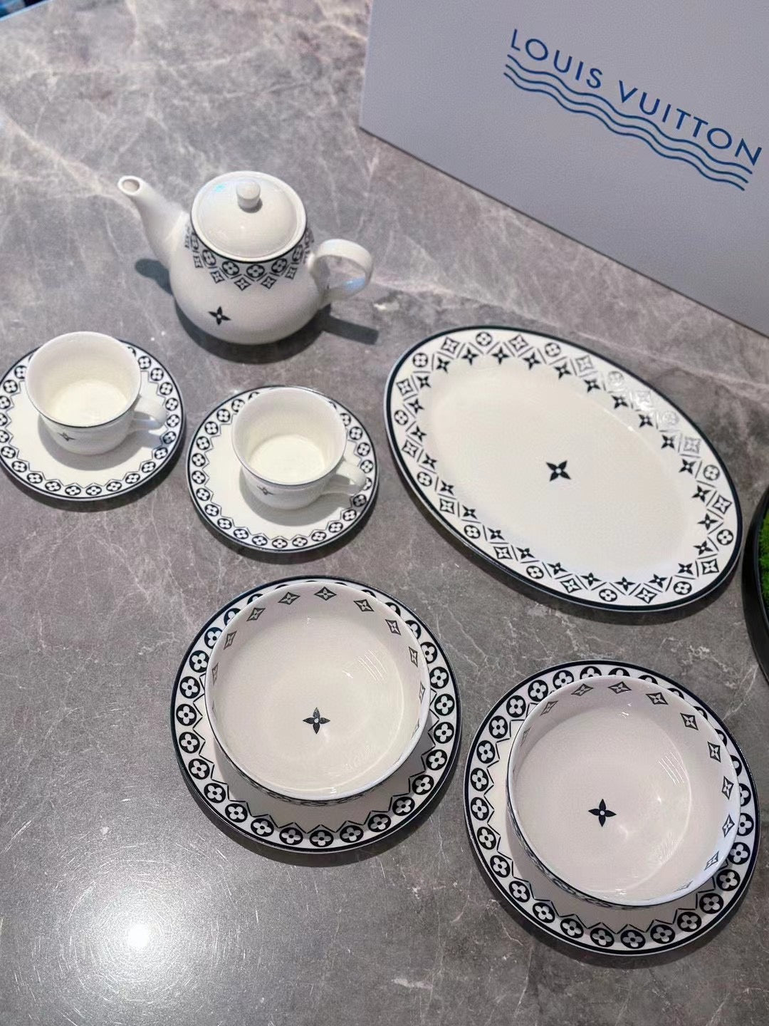 CUSTOM LV TEA TIME TABLEWARE SET