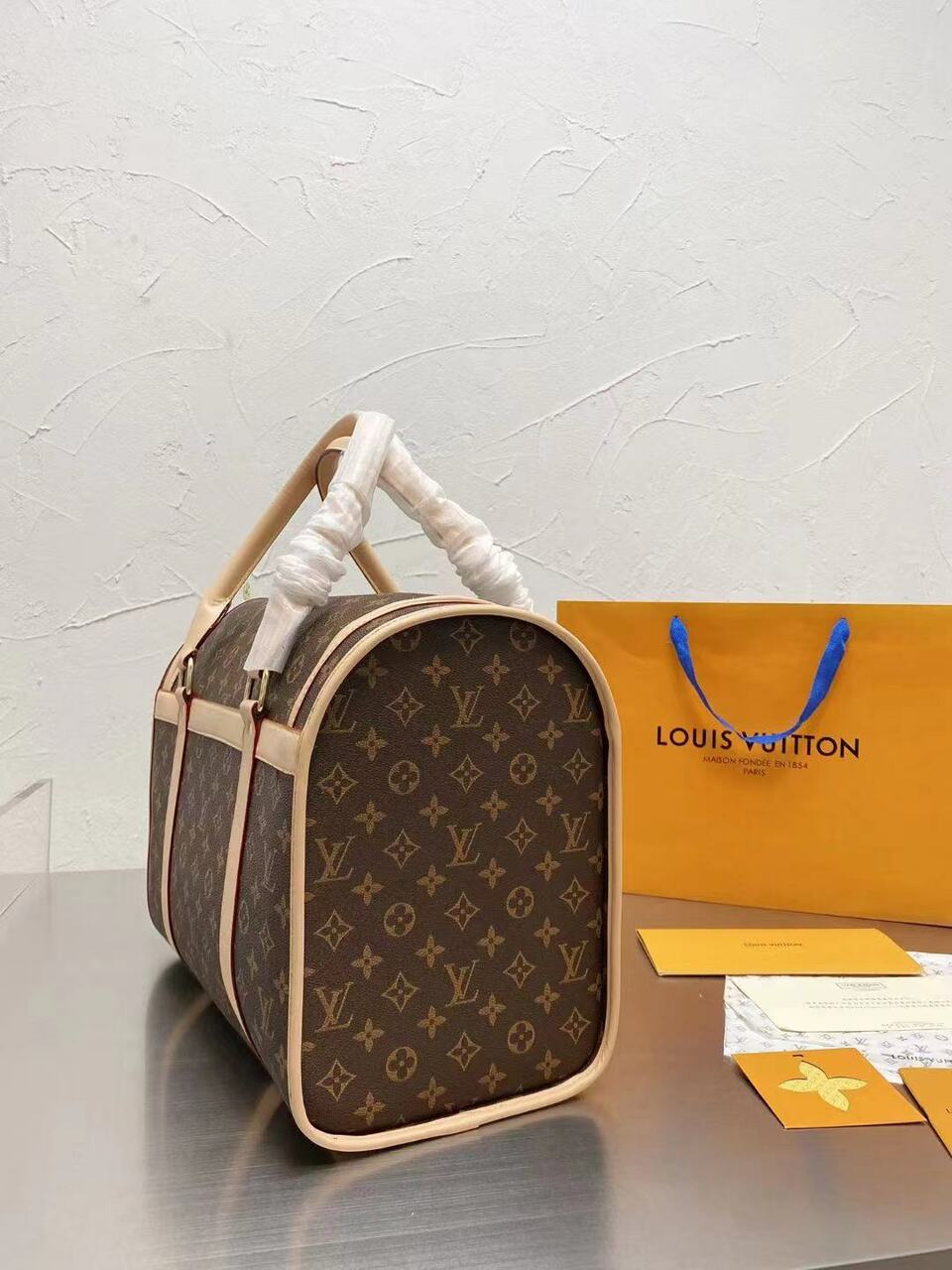 CUSTOM LV PET BAG