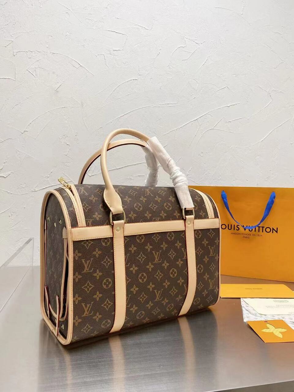 CUSTOM LV PET BAG
