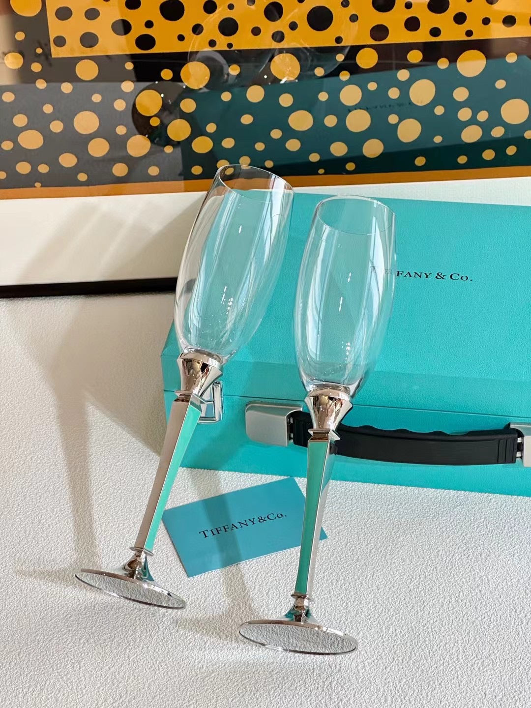TIFFANY CHAMPAGNE GLASSWARE SET