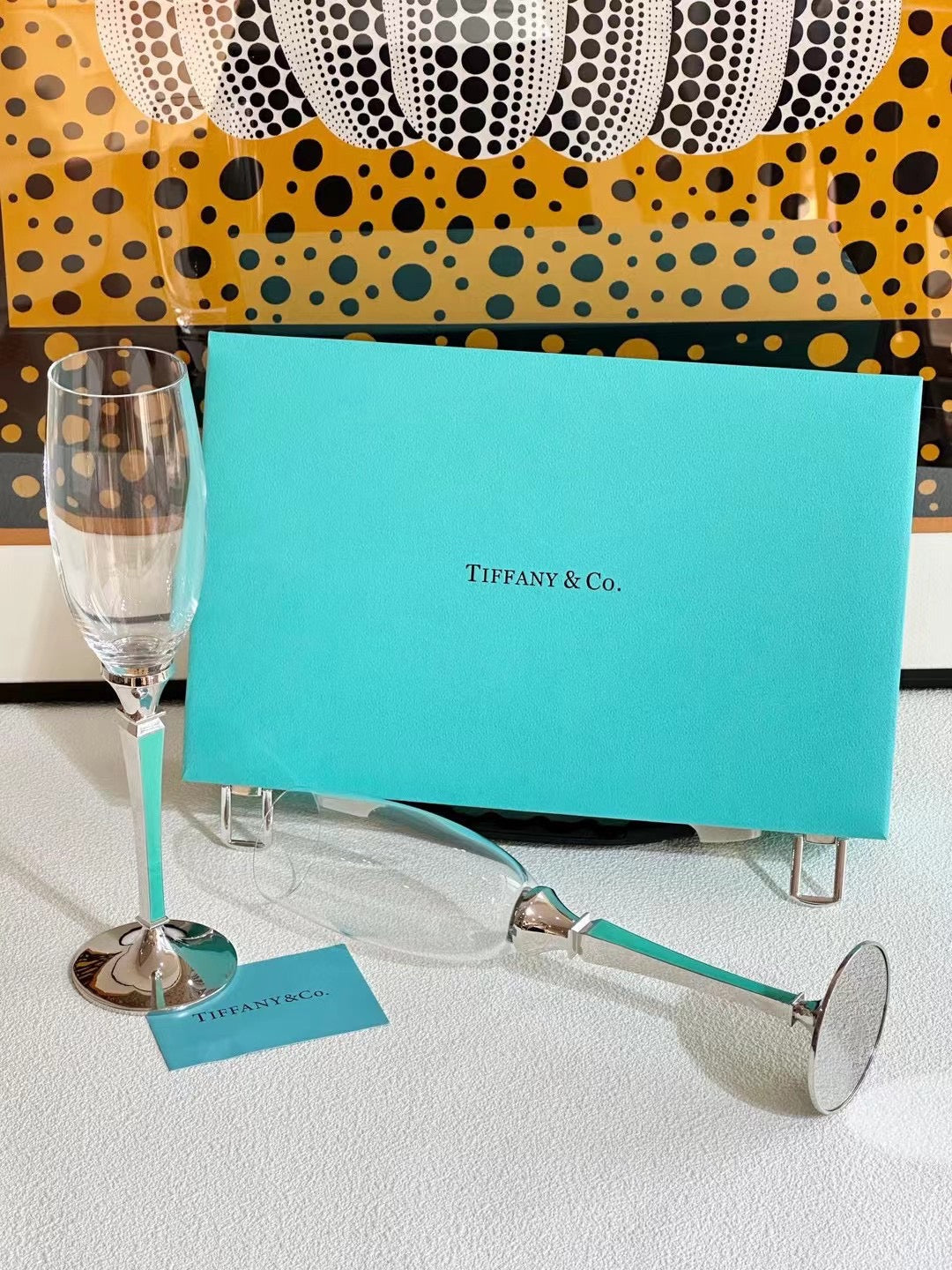 TIFFANY CHAMPAGNE GLASSWARE SET