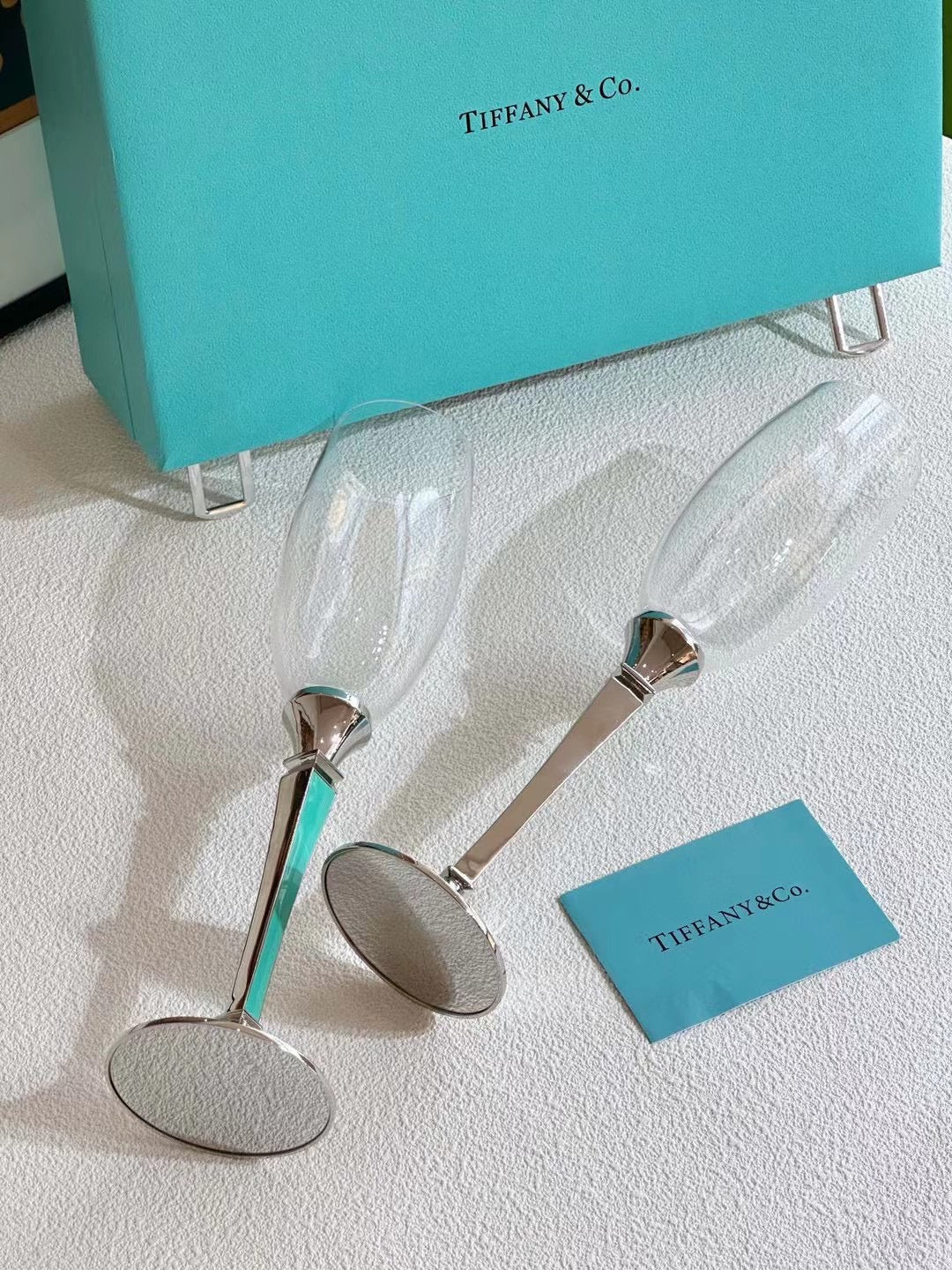 TIFFANY CHAMPAGNE GLASSWARE SET