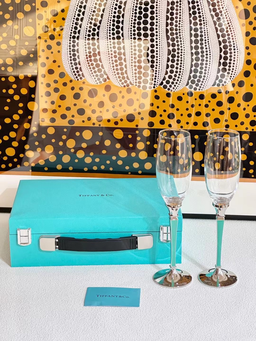 TIFFANY CHAMPAGNE GLASSWARE SET