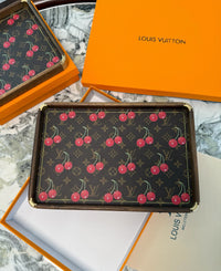 LV RECTANGLE SERVING TRAY (CHERRY)
