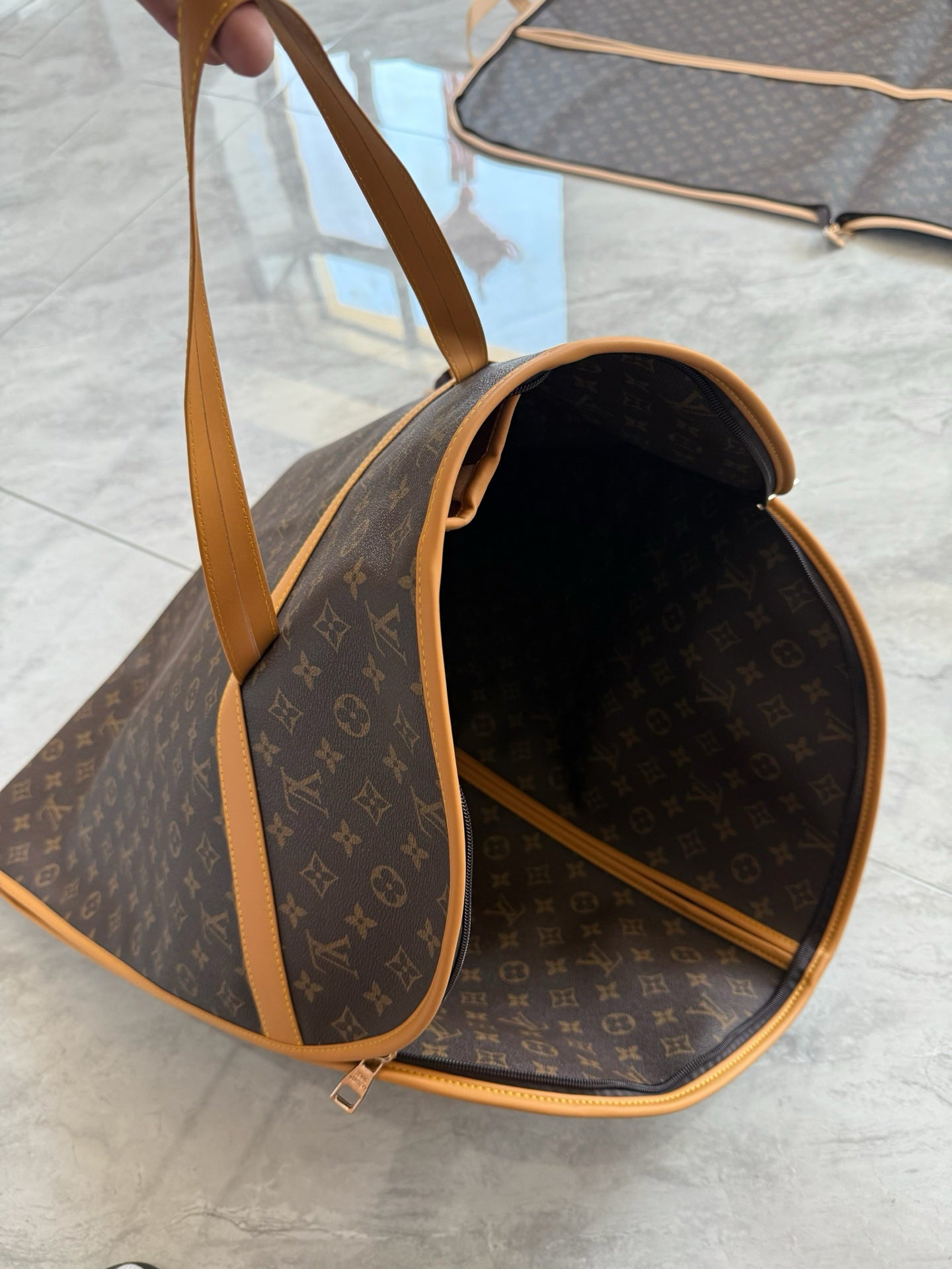 CUSTOM LV GARMENT BAG