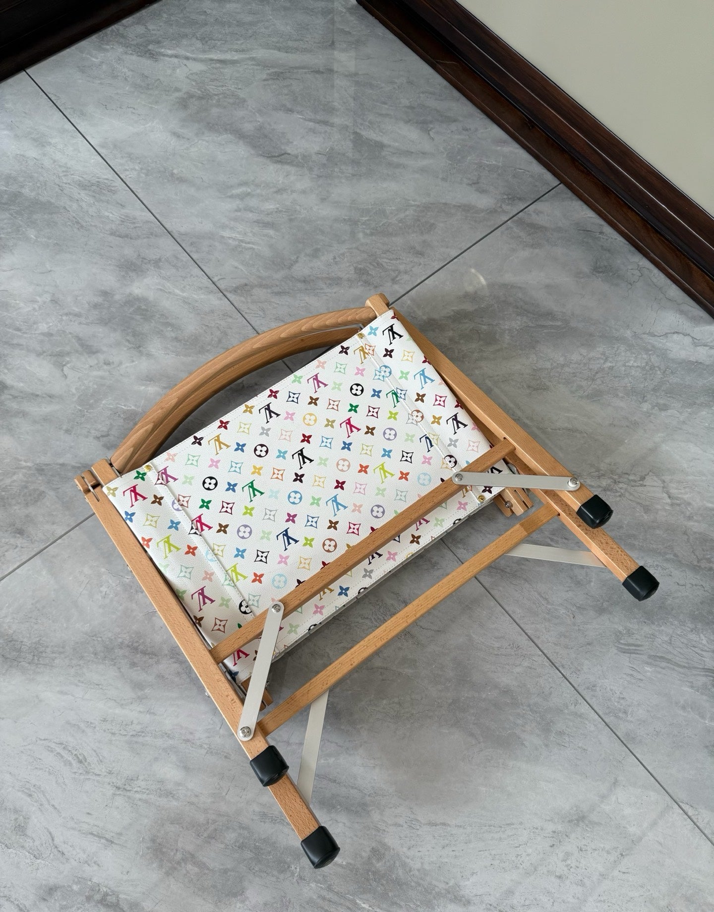 CUSTOM LV FOLDING CHAIR (MULTICOLOUR)