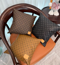 CUSTOM LV LEATHER PILLOW