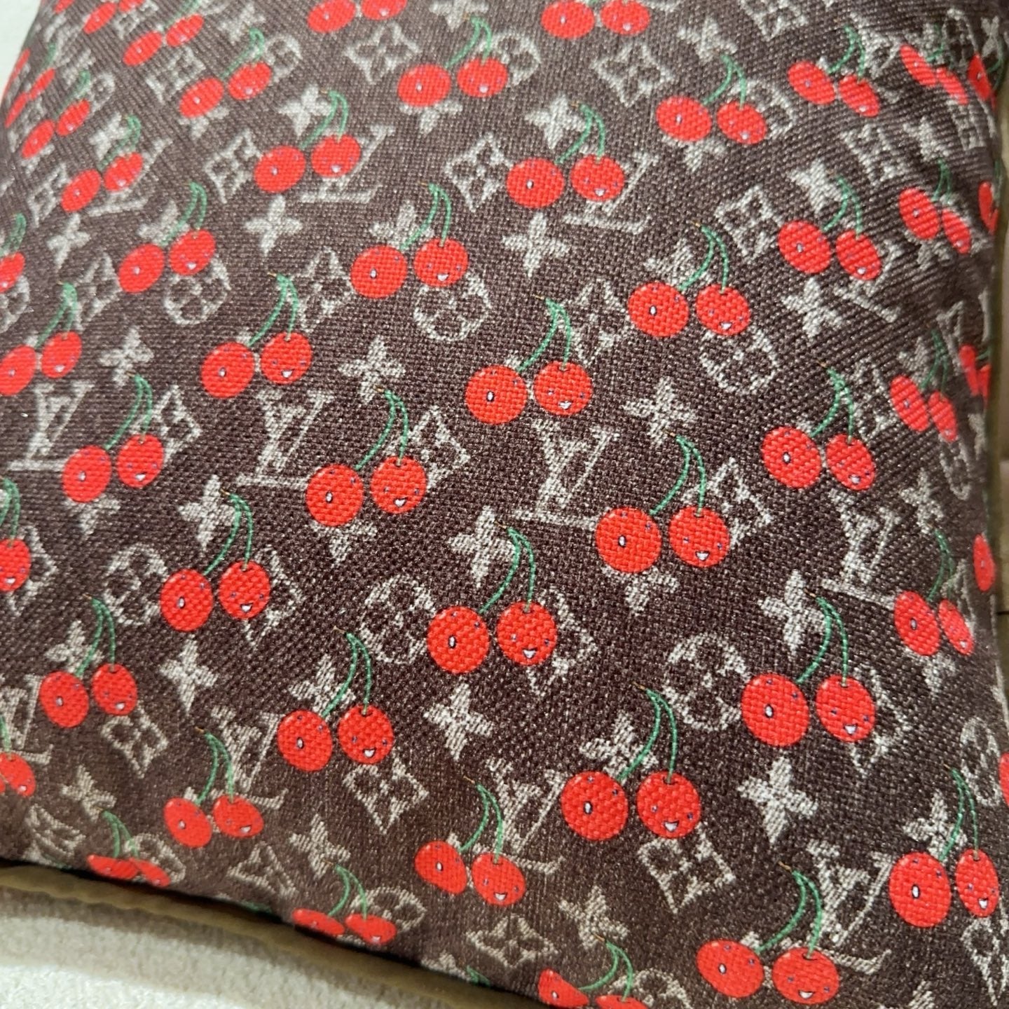 LV CHERRY PILLOW 2.0