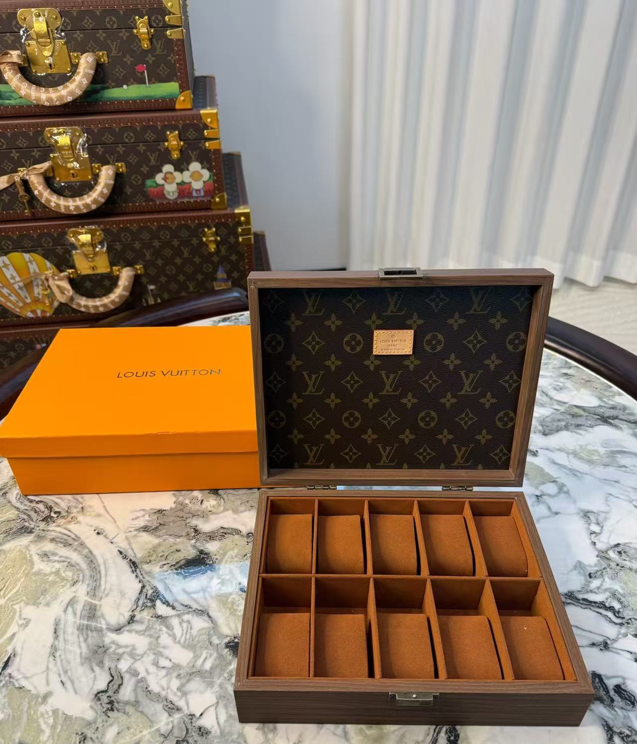 CUSTOM LV WATCH BOX (WOOD)