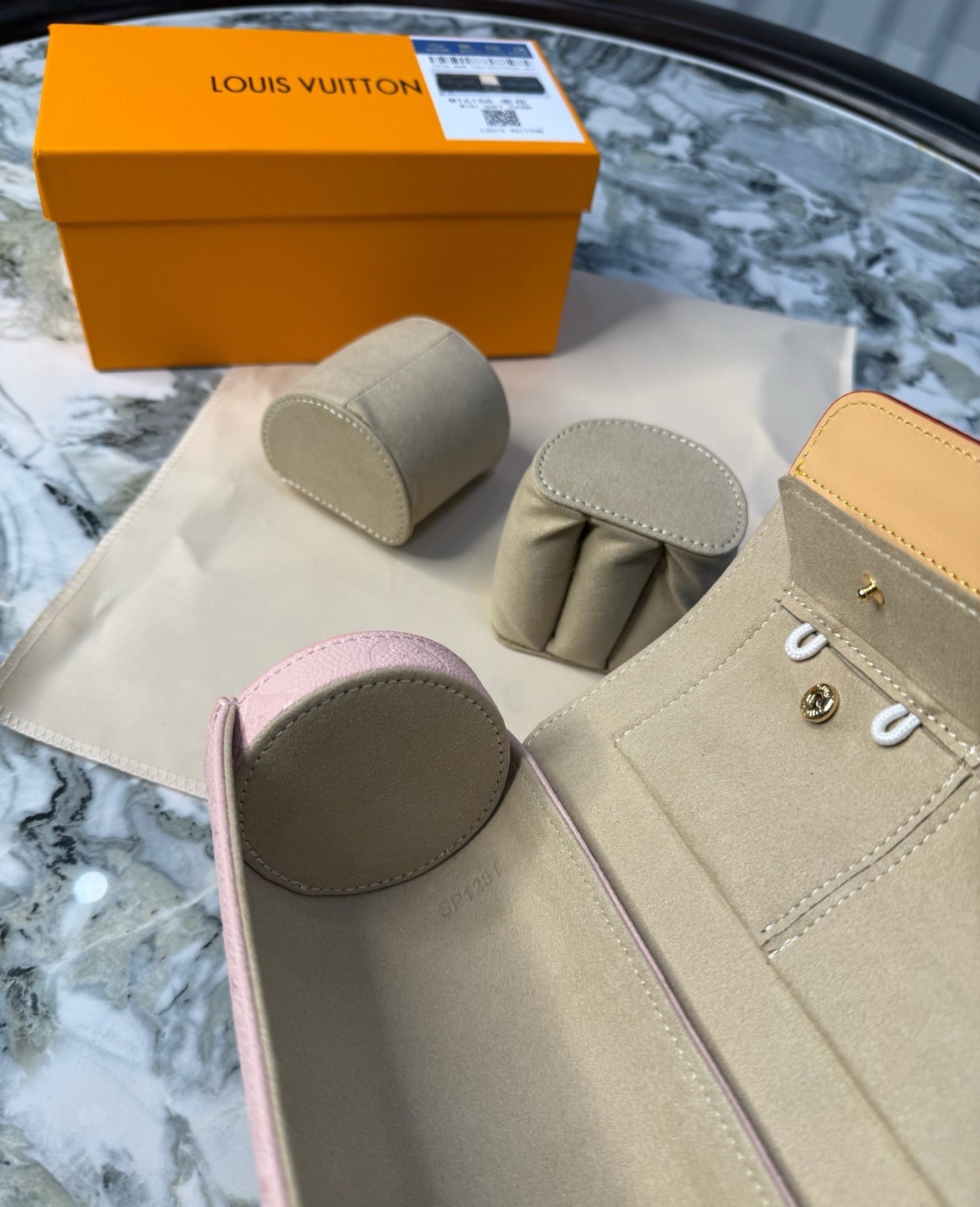 LV MONOGRAM JEWELRY CASE (PINK)