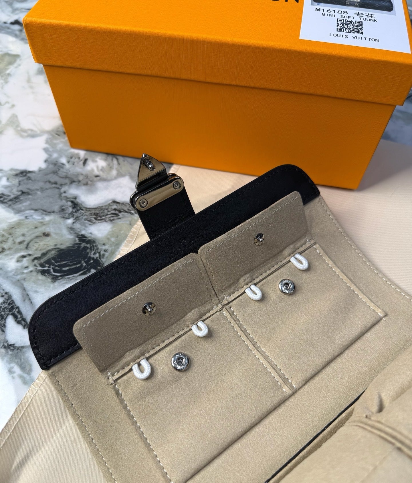 LV MONOGRAM JEWELRY CASE (TRIPLE BLACK)
